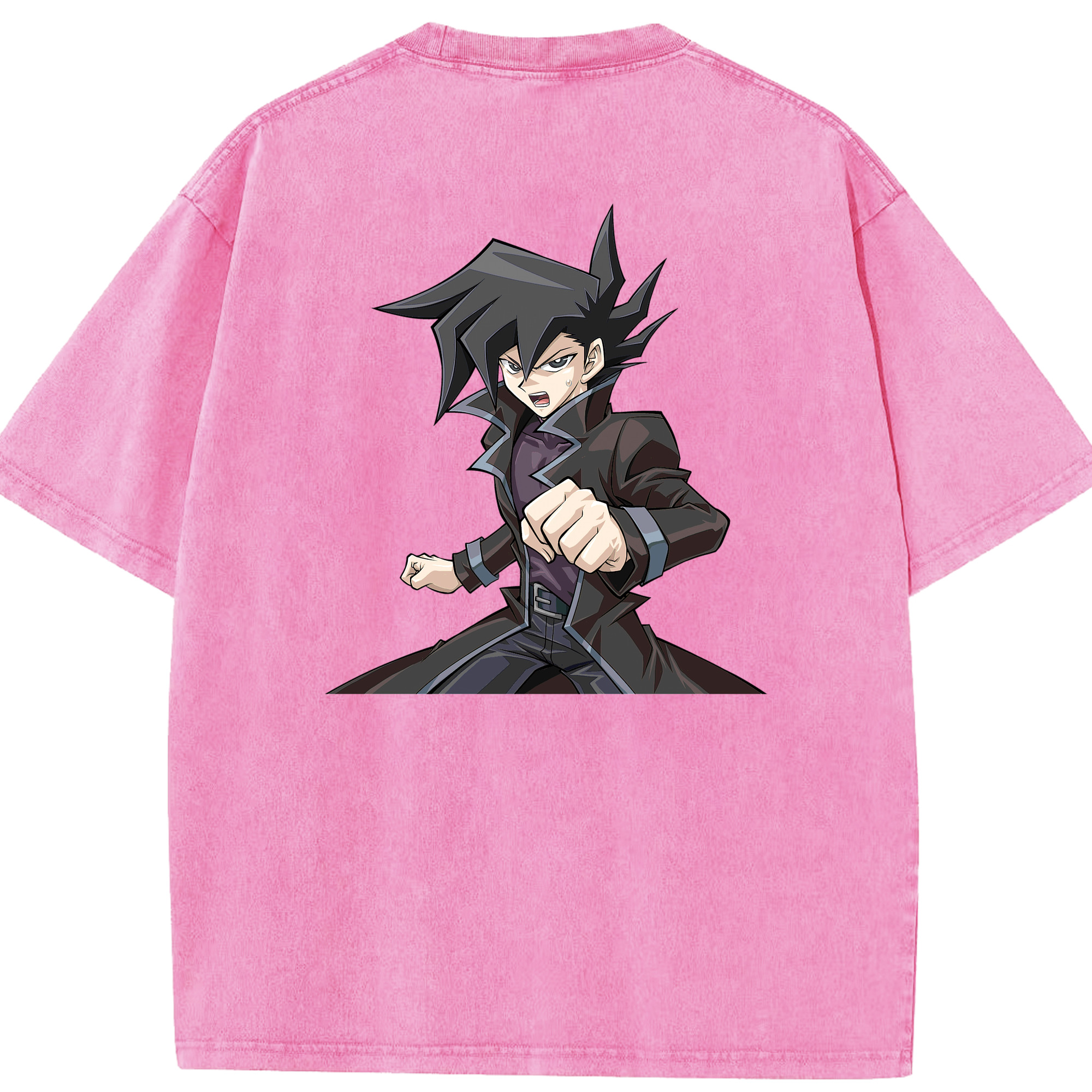 （画像用） 遊☆戯☆王 Yu-Gi-Oh! 綿100% ヴィンテージ風 半袖Tシャツ（背面プリント）